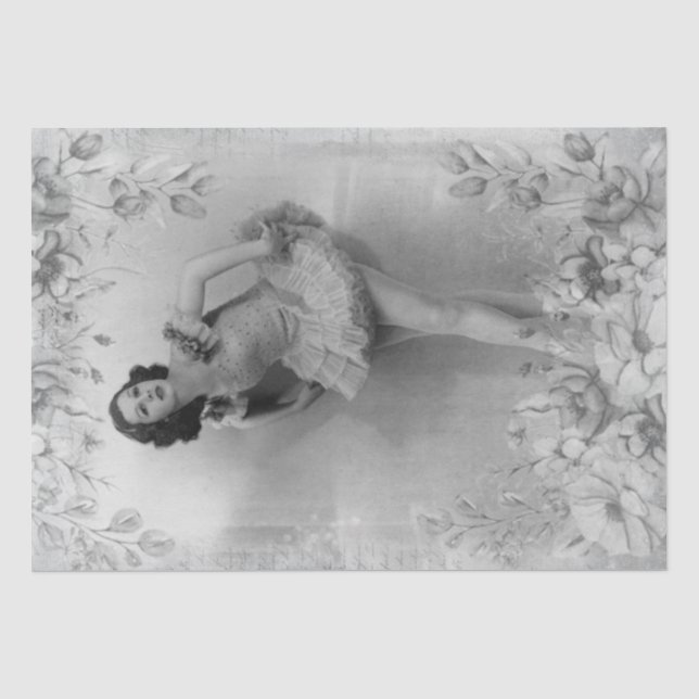 Papel De Seda Ballerina Balé Dancer (Frente )