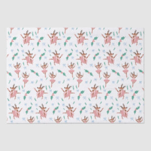 Papel De Seda Ballerina Reindeer e Arcos Natal