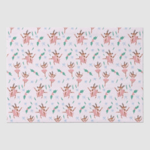 Papel De Seda Ballerina Reindeer e Arcos Natal