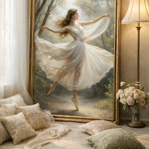 Papel De Seda Ballet Florestal Graça Etérea Decoupage