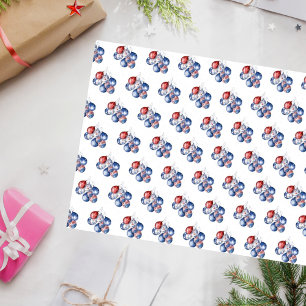 Papel De Seda Balões de bandeira azul-branca, erótica, dos EUA