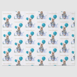 Papel De Seda Balões de coelho de primeiro aniversário