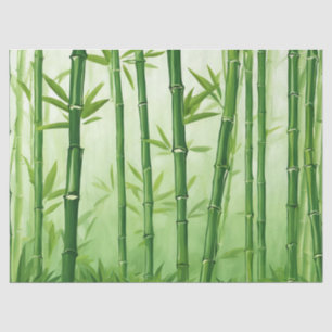 Papel De Seda Bambu Verde - Ocasião Tudo