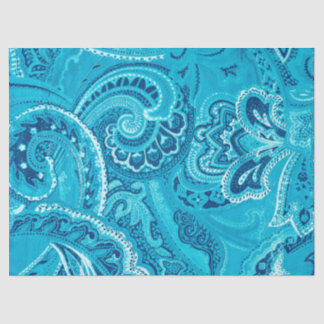 Papel De Seda Bandanna retro chique de Paisley do hippy de Boho