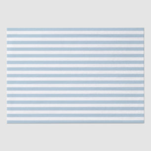 Papel De Seda Bandas Azuis Brancas