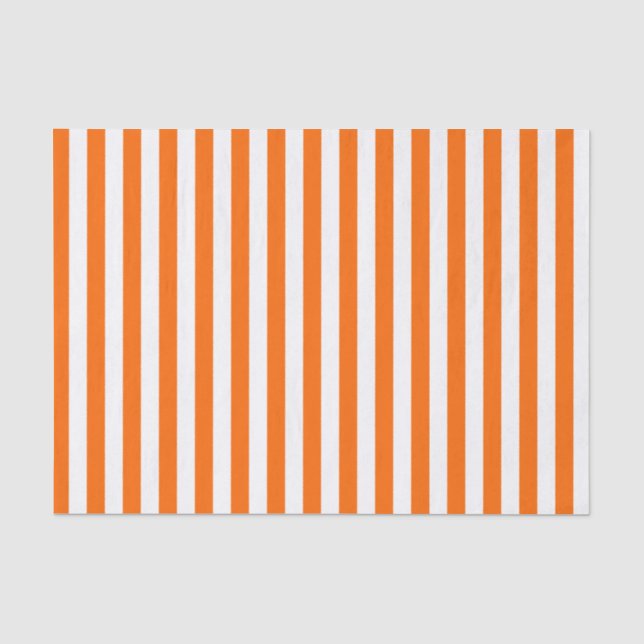 Papel De Seda Bandas brancas e laranja (Frente )