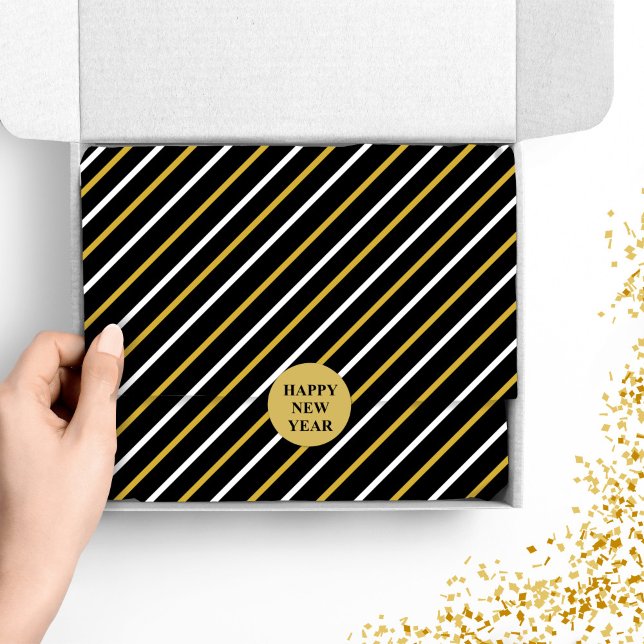 Papel De Seda Bandas brancas e pretas sobre fundo preto (Criador carregado)