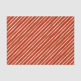 Papel De Seda Bandas de Natal Vermelhas e Douradas