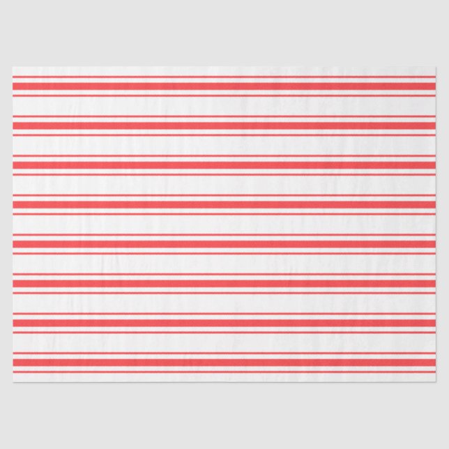 Papel De Seda Bandas de Pressão Vermelha de Natal (Frente )