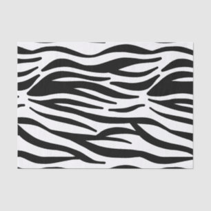 Papel De Seda Bandas de Zebra Negra e Branca
