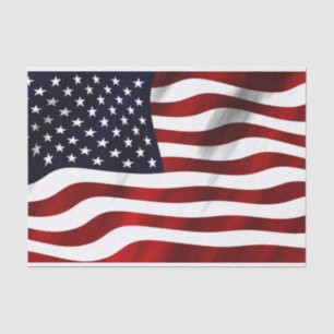 Papel De Seda Bandeira Americana