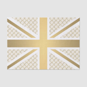 Papel De Seda Bandeira BRITÂNICA de Union Jack com teste padrã