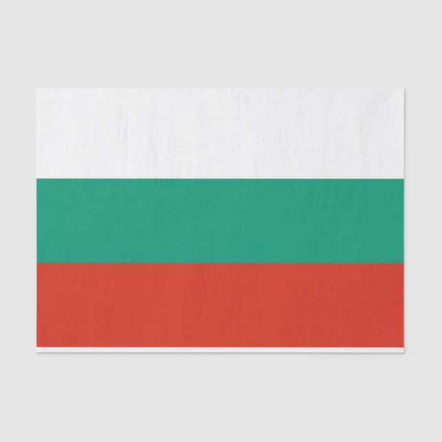 Papel De Seda Bandeira Búlgara Patriótica (Frente )