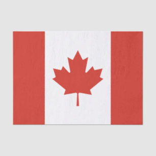 Papel De Seda Bandeira Canadense Patriótica