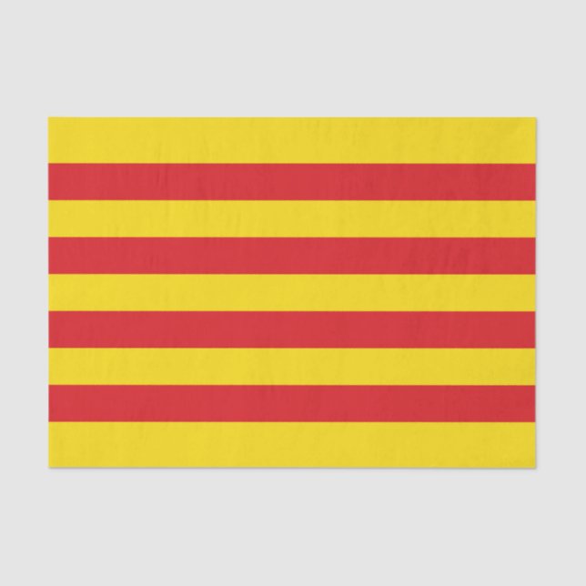 Papel De Seda Bandeira Catalã (Frente )