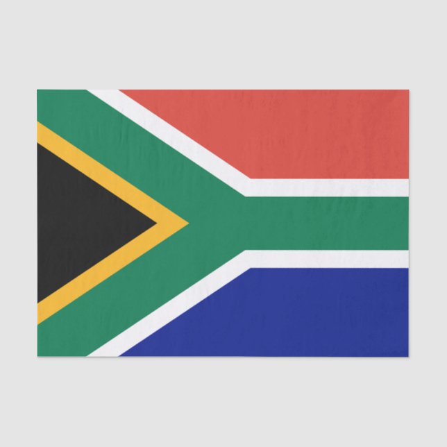 Papel De Seda Bandeira da África do Sul (Frente )