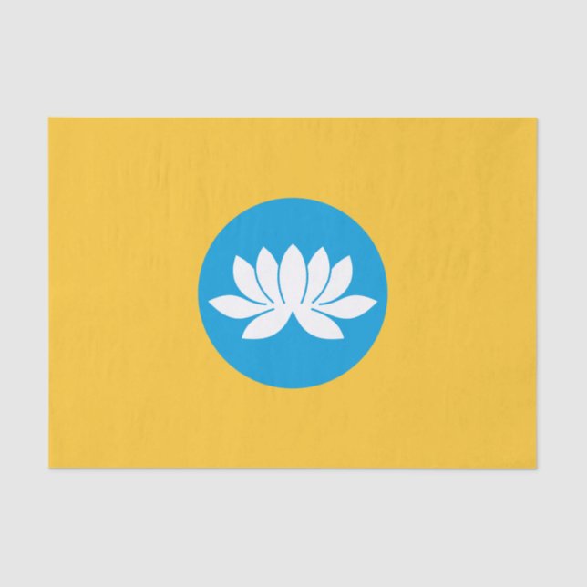 Papel De Seda Bandeira da Calmúquia (Frente )