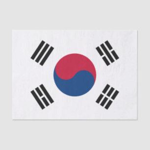 Papel De Seda Bandeira da Coreia do Sul