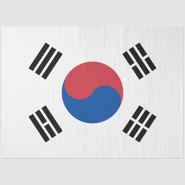 Papel De Seda Bandeira da Coreia do Sul (ROK) (Frente )