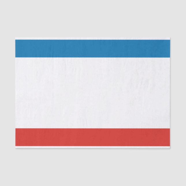 Papel De Seda Bandeira da Crimeia (Frente )