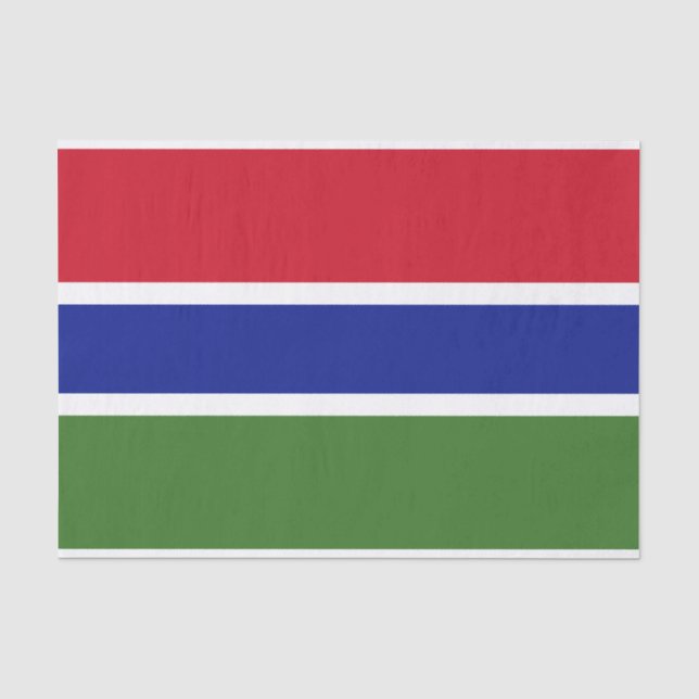 Papel De Seda Bandeira da Gâmbia (Frente )