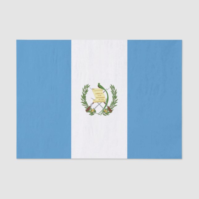 Papel De Seda Bandeira da Guatemala (Frente )