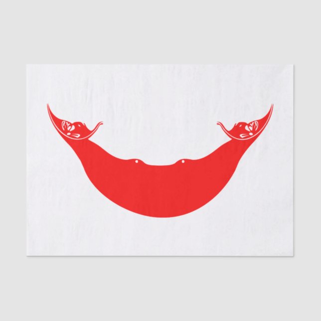 Papel De Seda Bandeira da Ilha de Páscoa (Frente )