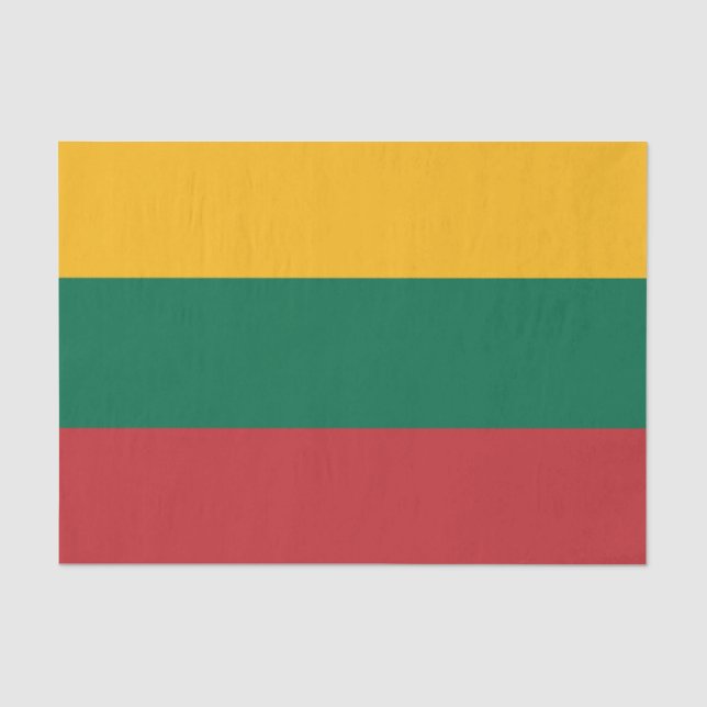 Papel De Seda Bandeira da Lituânia (Frente )