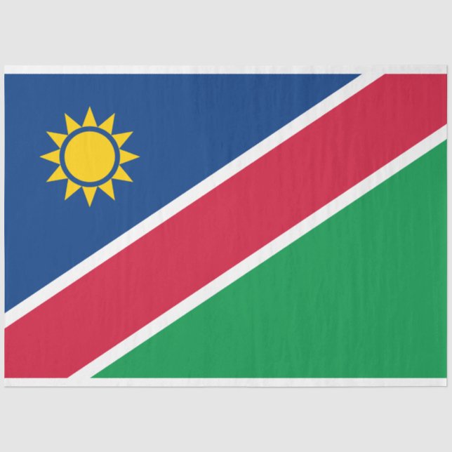 Papel De Seda Bandeira da Namíbia (África Austral) (Frente )