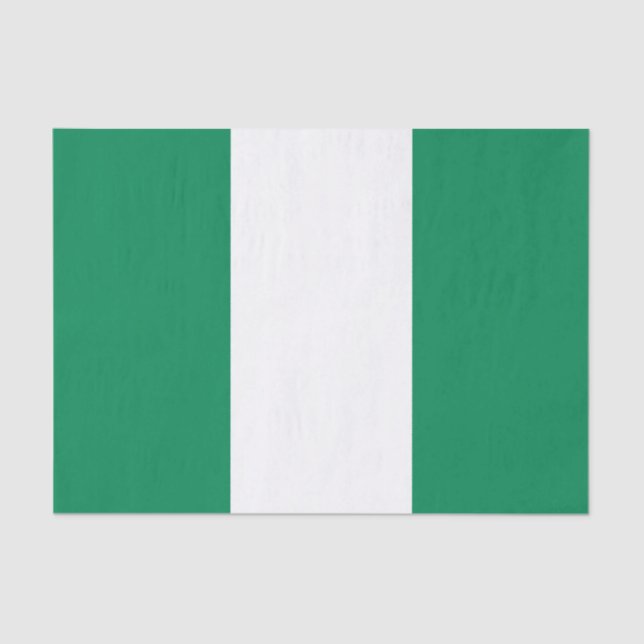 Papel De Seda Bandeira da Nigéria (Frente )