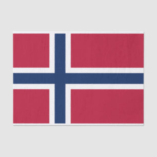 Papel De Seda Bandeira da Noruega