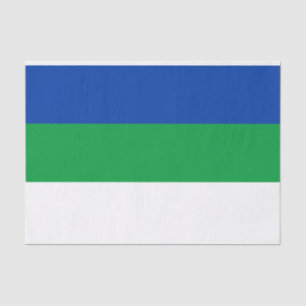 Papel De Seda Bandeira da República Komi