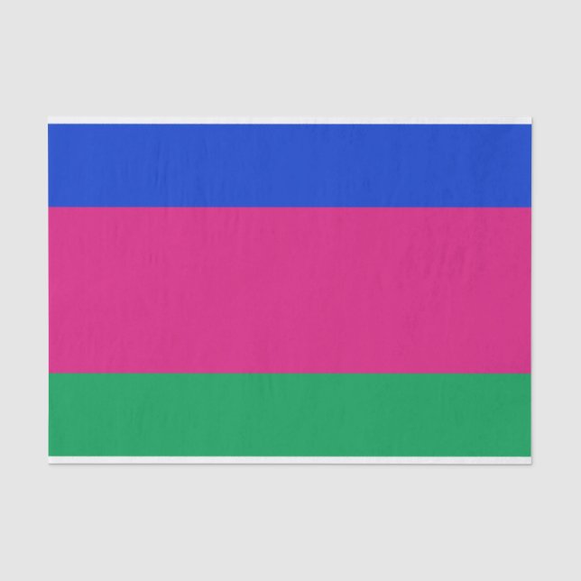 Papel De Seda Bandeira da República Popular de Kuban (Frente )