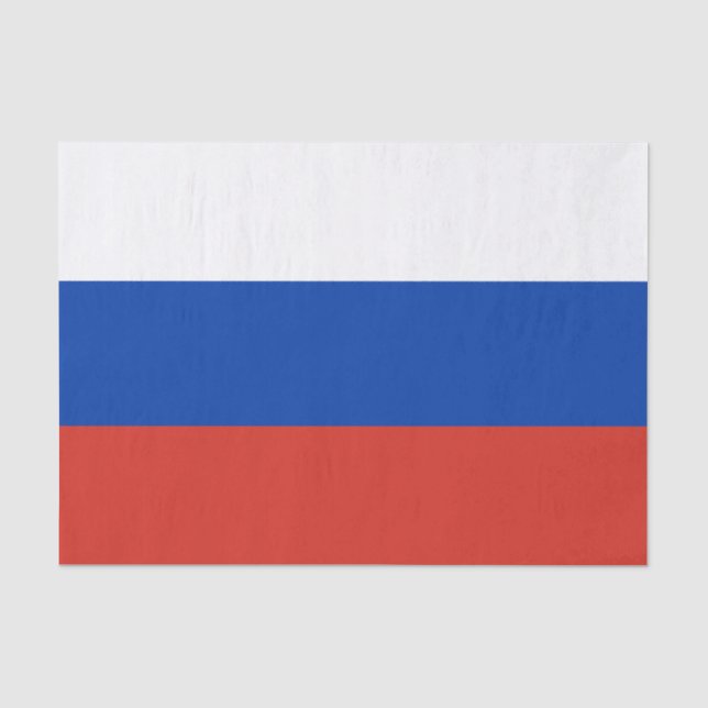 Papel De Seda Bandeira da Rússia (Frente )
