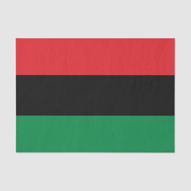 Papel De Seda Bandeira da UNIA Pan-Africana (Frente )