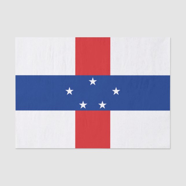 Papel De Seda Bandeira das Antilhas Holandesas (Frente )