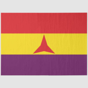 Papel De Seda Bandeira das Brigadas Internacionais (Guerra Civil