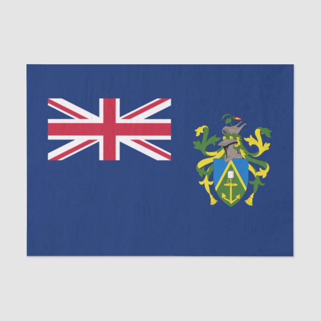 Papel De Seda Bandeira das Ilhas Pitcairn (Frente )