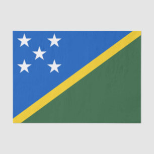 Papel De Seda Bandeira das Ilhas Salomão