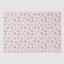 Papel De Seda Bandeira de deserto de Cupcake rosa