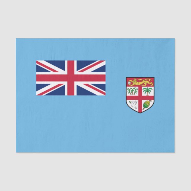 Papel De Seda Bandeira de Fiji (Frente )