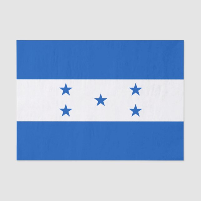 Papel De Seda Bandeira de Honduras (Frente )