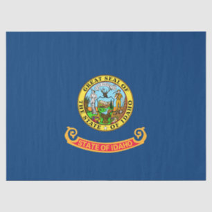 Papel De Seda Bandeira de Idaho: o Estado Pedra Preciosa, Montan