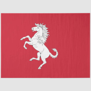 Papel De Seda Bandeira de Kent (Cavalo Branco) (Condado de Ingla