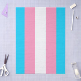 Papel De Seda Bandeira de Listras Transgênero Aniversário