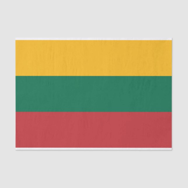Papel De Seda Bandeira de Lithuania (Frente )