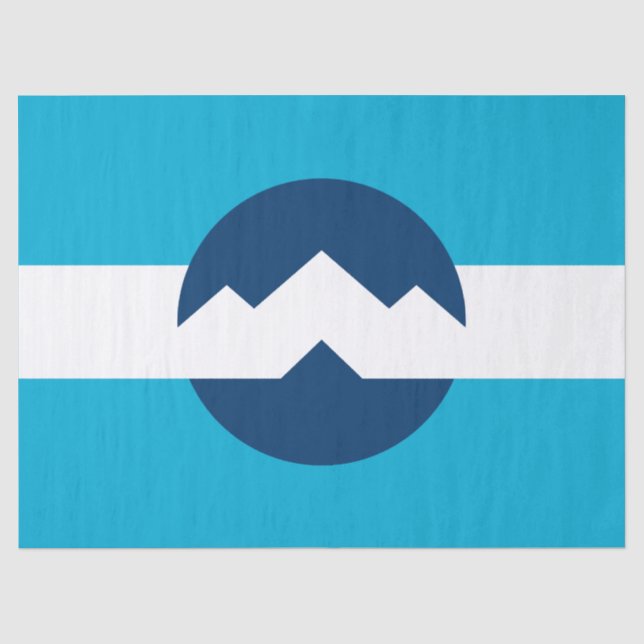 Papel De Seda Bandeira de Ogden, Utah (Frente )
