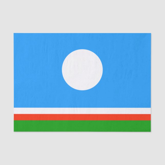 Papel De Seda Bandeira de Sakha (Frente )