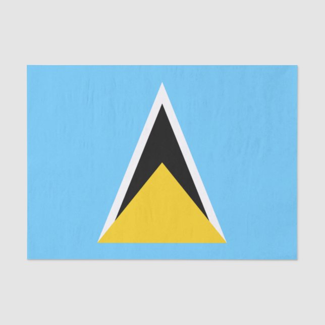 Papel De Seda Bandeira de Santa Lúcia (Frente )