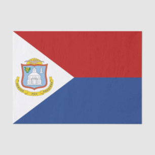Papel De Seda Bandeira de Sint Maarten